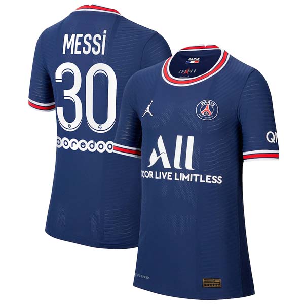 Camiseta Paris Saint Germain NO.30 Messi 1ª Kit Niño 2021 2022 Azul